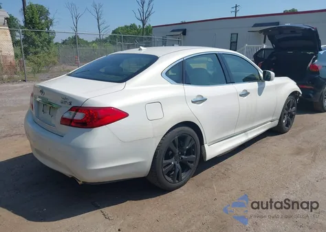 2013 Infiniti M37X z USA, uszkodzony, nr VIN JN1BY1AR1DM604940